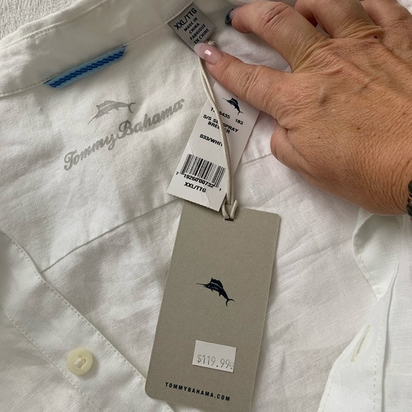 COPY - Mens Tommy Bahama Linen shirt - Picture 2 of 3